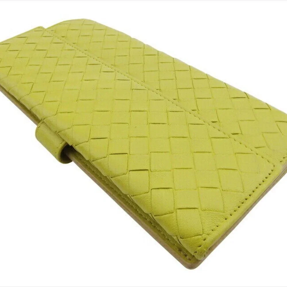 BOTTEGA VENETA Long Wallet Intrecciato Leather Authentic - Picture 9 of 11